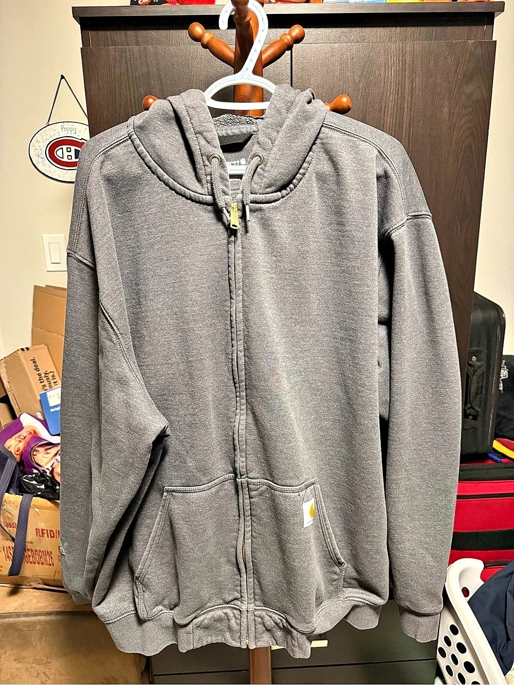 Carhartt Loose Fit Midweight Full-Zip Sweatshirt Gray 2XL
